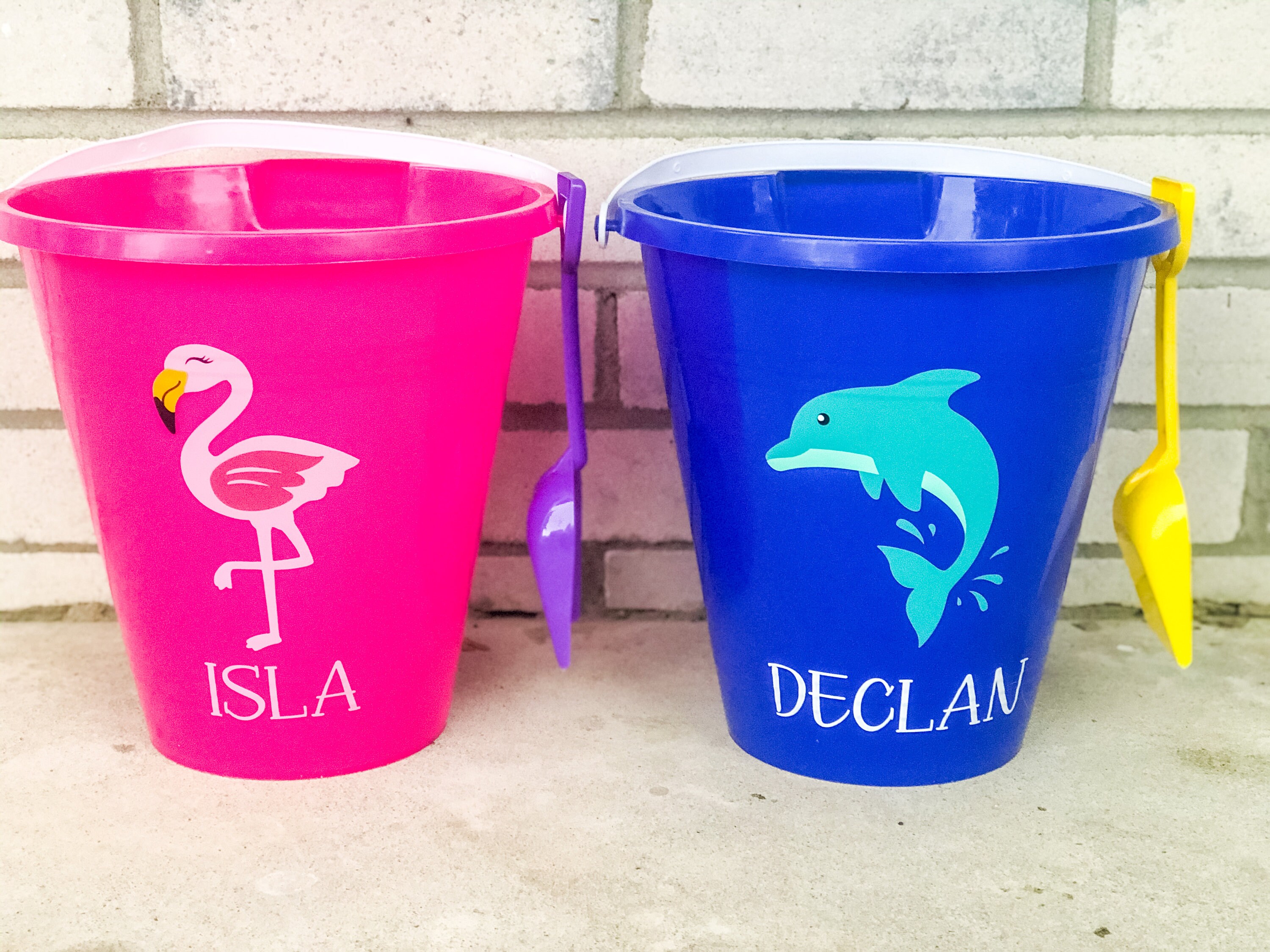 PERSONALIZED Kids Beach Bucket & Shovel Set/Sand Toys/Beach Etsy