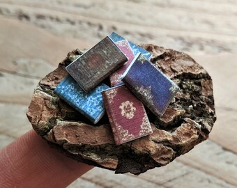 Miniature Books - Mini Books, Dollhouse Books, Fairy Books, Tiny Books, Handmade Books, Small Books, Fairy House, Dollhouse Accessories, Fae