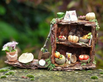 Fairy Garden Potting Area - Fairy Miniatures, Faery Furniture, Faerie, Dollhouse Garden, Miniature Garden Gift, Miniature Ornament, Fairies