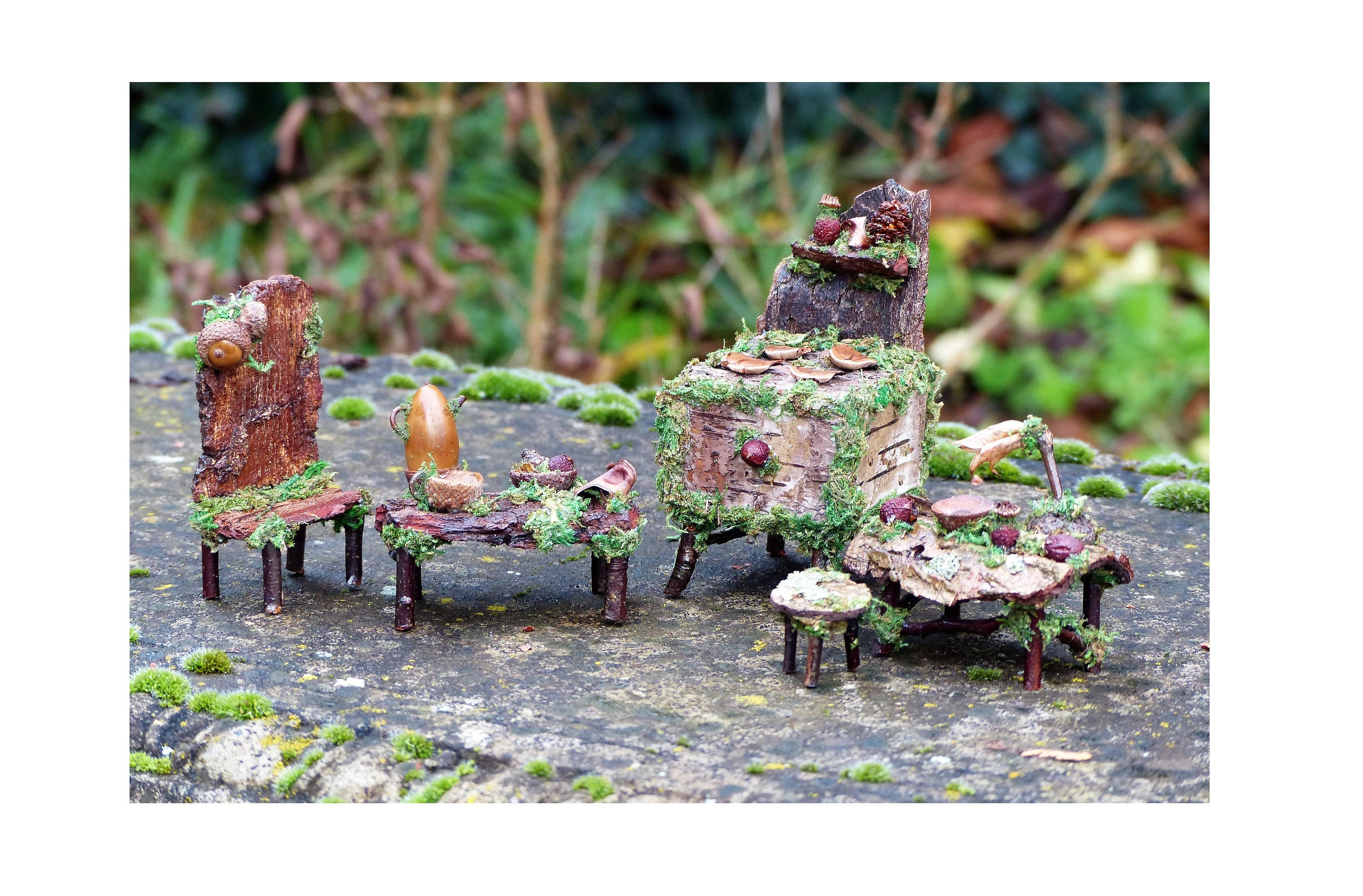 Miniature Fairy Kitchen Set Fairy House Fairy Garden Etsy