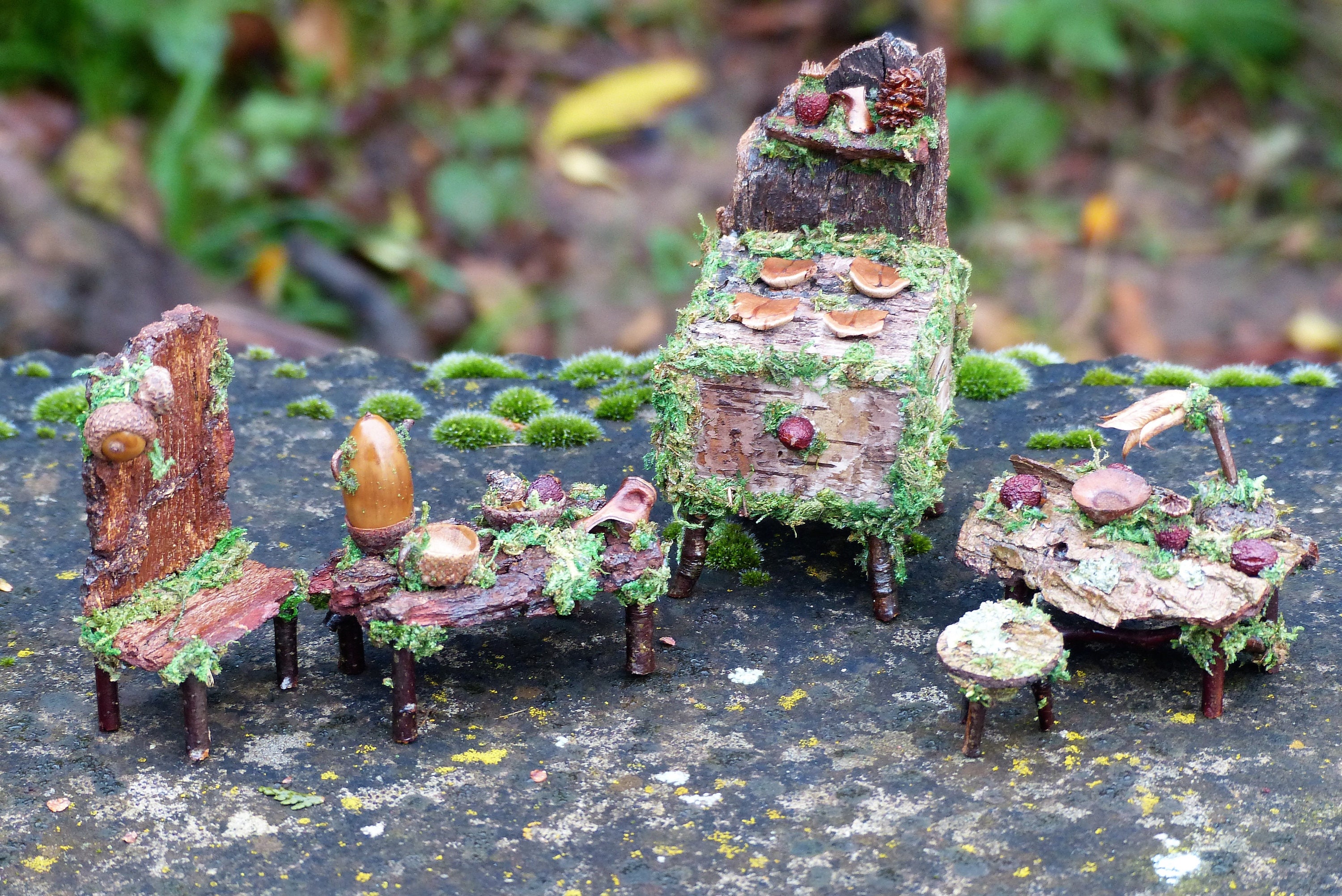 Miniature Fairy Kitchen Set Fairy House Fairy Garden Etsy UK