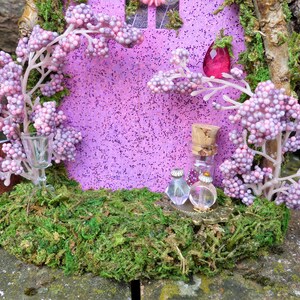 Fairy Door Pink With Postbox Fairy Garden, Fairy House, Miniature ...