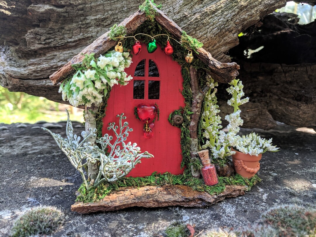 Red Fairy Door Fairy Garden Birthday Gift Miniature Gift - Etsy UK