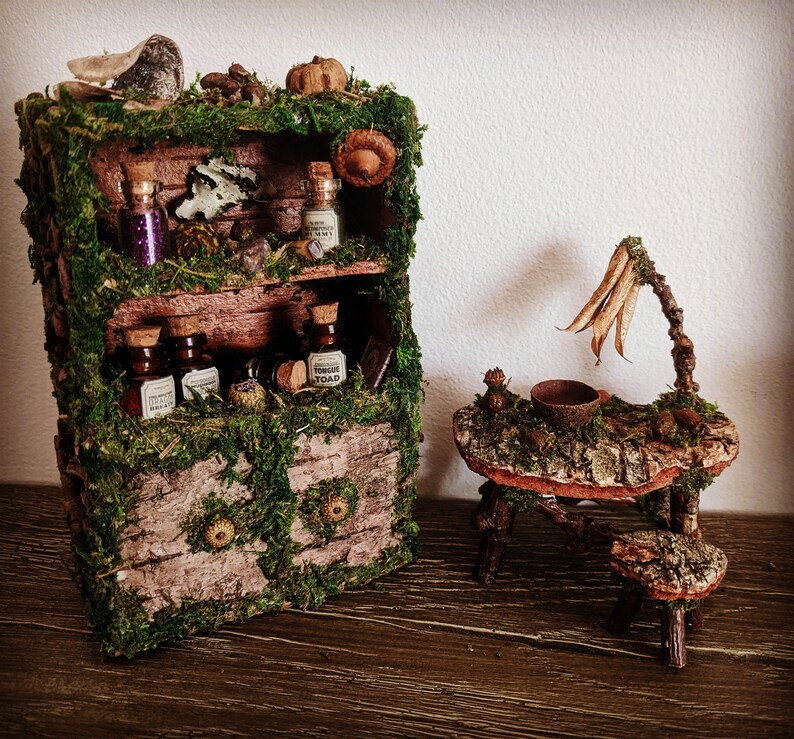 Magical Fairy Kitchen Set Fairy House Fairy Garden Flower Etsy