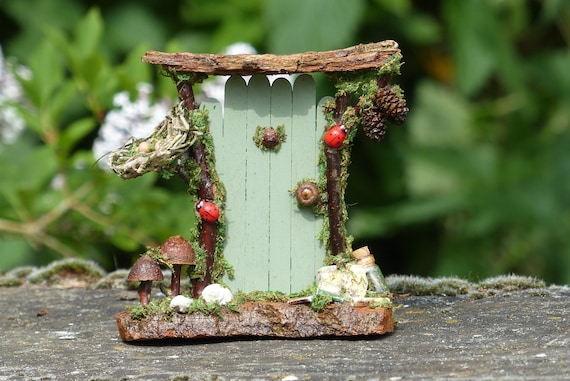 for miniature fairy gardens or fairy house Gnome door mouse door Fairy door 