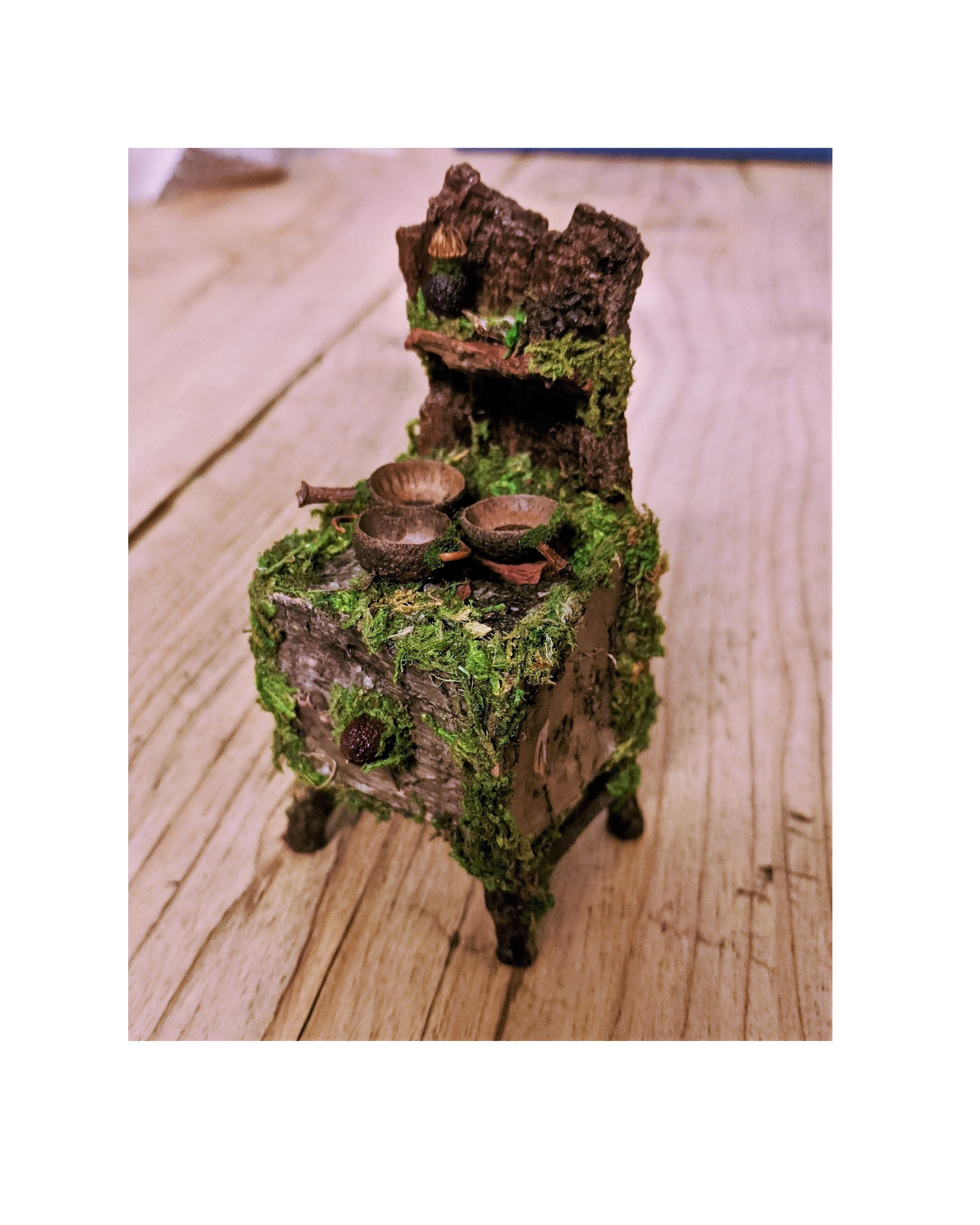 Fairy Cooker with Pots and Pans Dollhouse Cooker Fairy Etsy