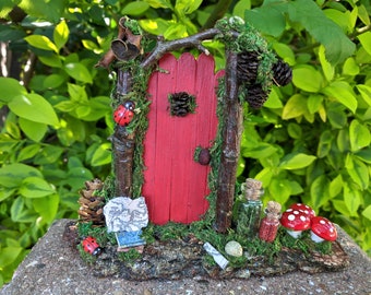 Fairy Door with Books & Maps - Personalised, Fairy Garden, Fairy House, Fairy Furniture, Fairies, Faerie Door, Fae, Tooth Fairy, Faery
