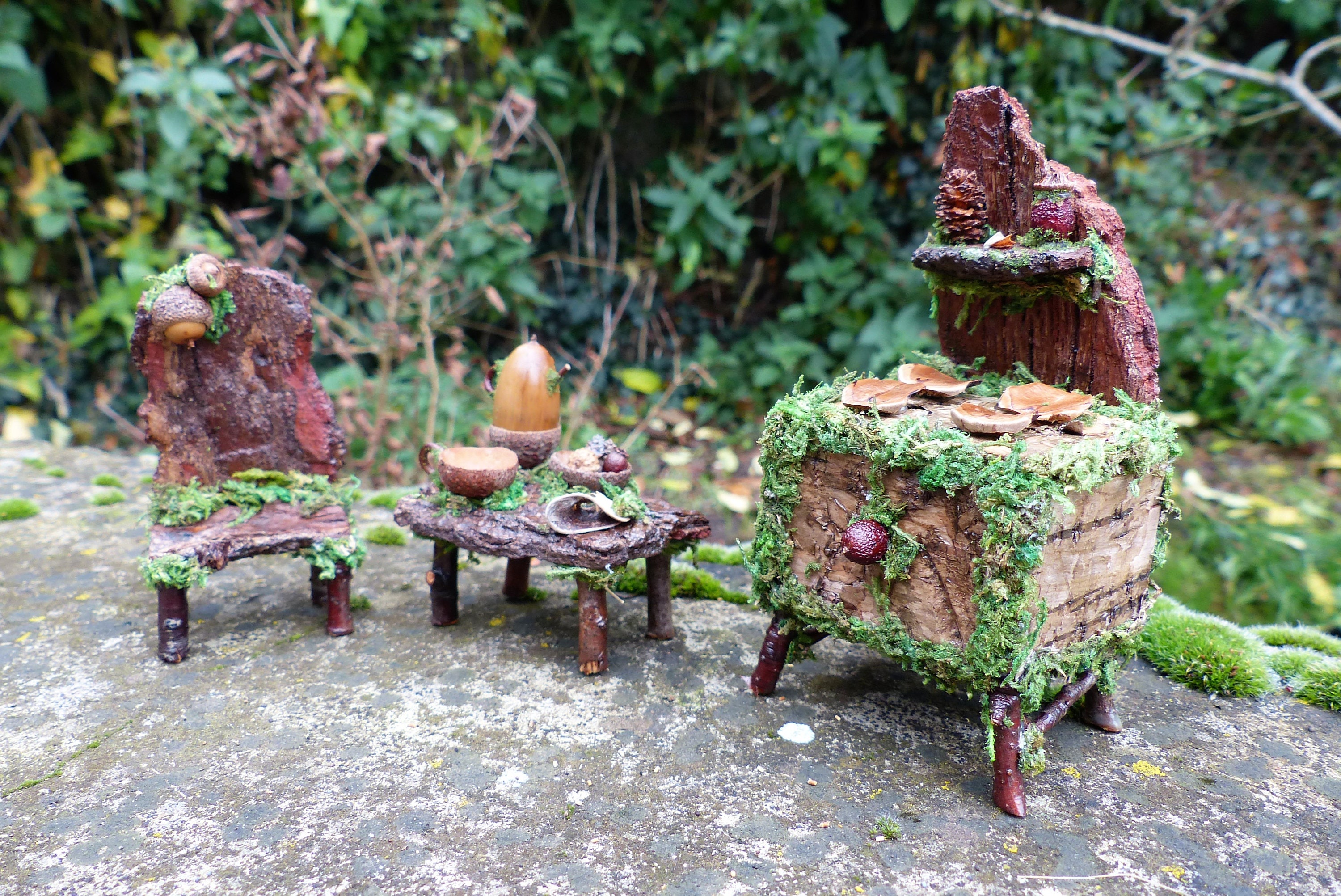Fairy Kitchen Set Fairy Garden Furniture Fairy Table Fairy 