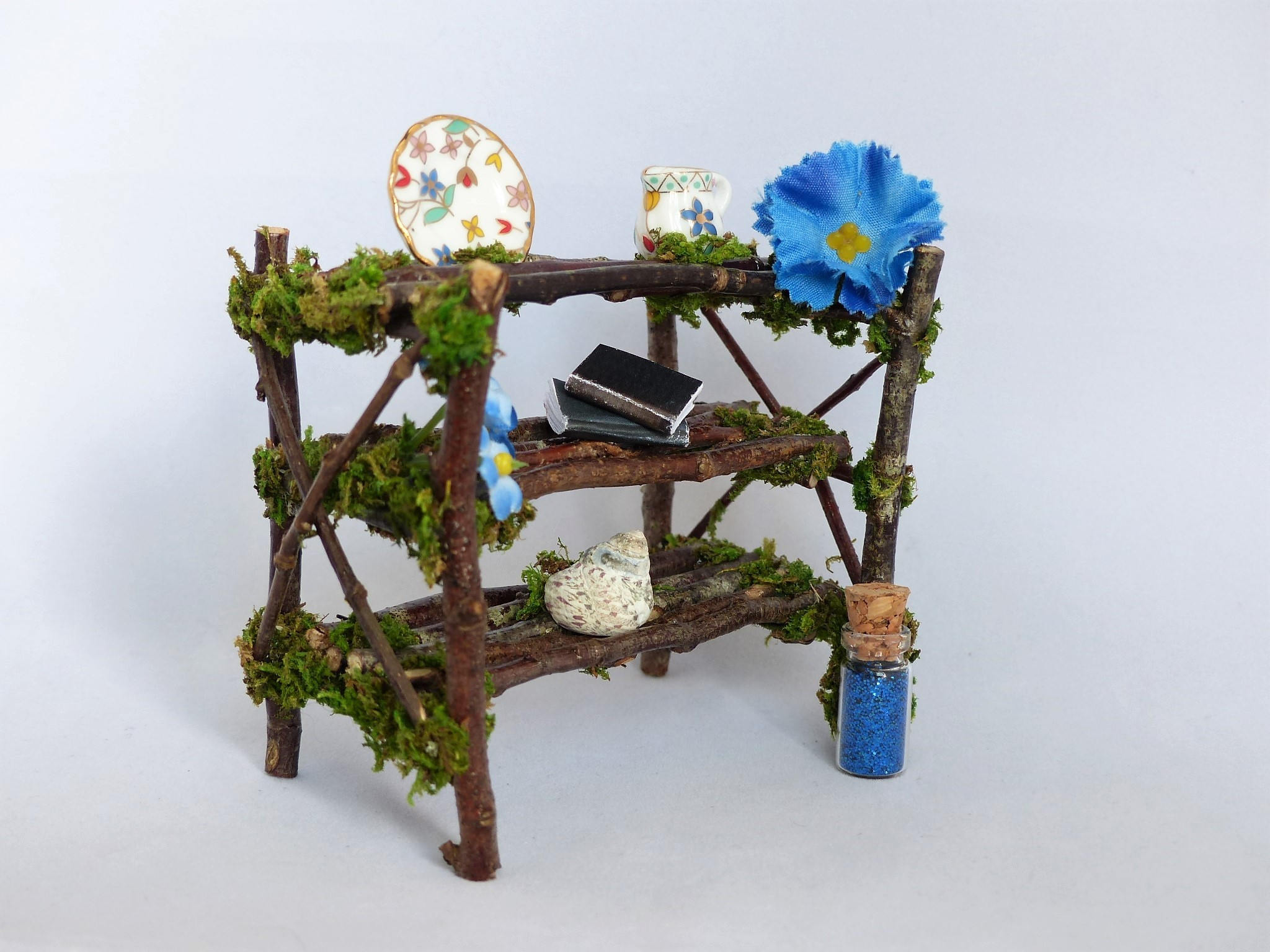 Fairy Miniature Shelf Dollhouse Shelf Dollhouse Furniture Etsy