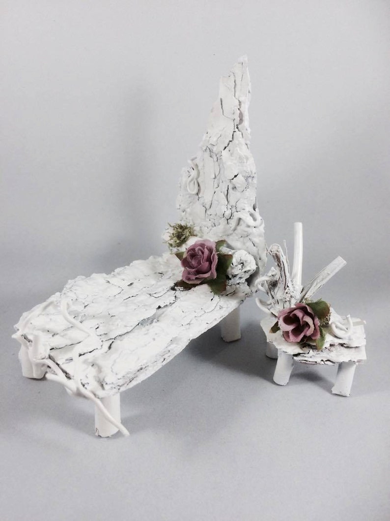 White Fairy Bedroom Set Pixie Furniture Fairy Doors Fairy Etsy