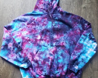 Ice dyed tie dye hoodie