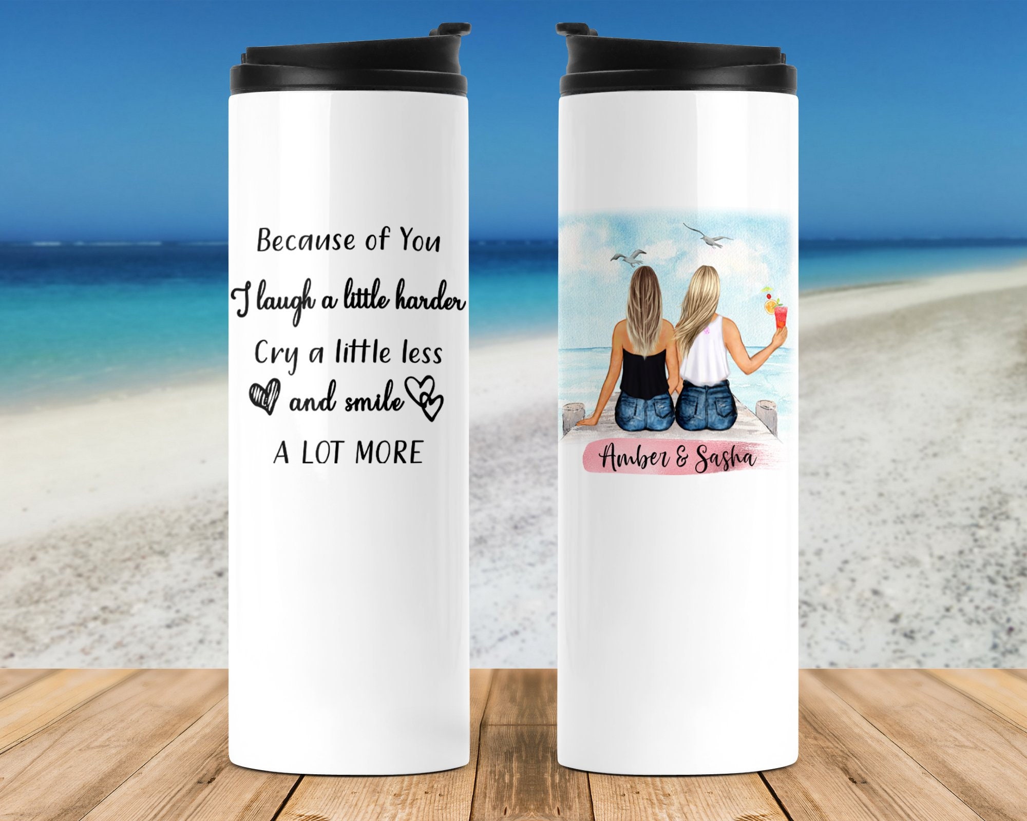 Best Friends 16oz Tumbler Custom Best Friend Tumbler Etsy