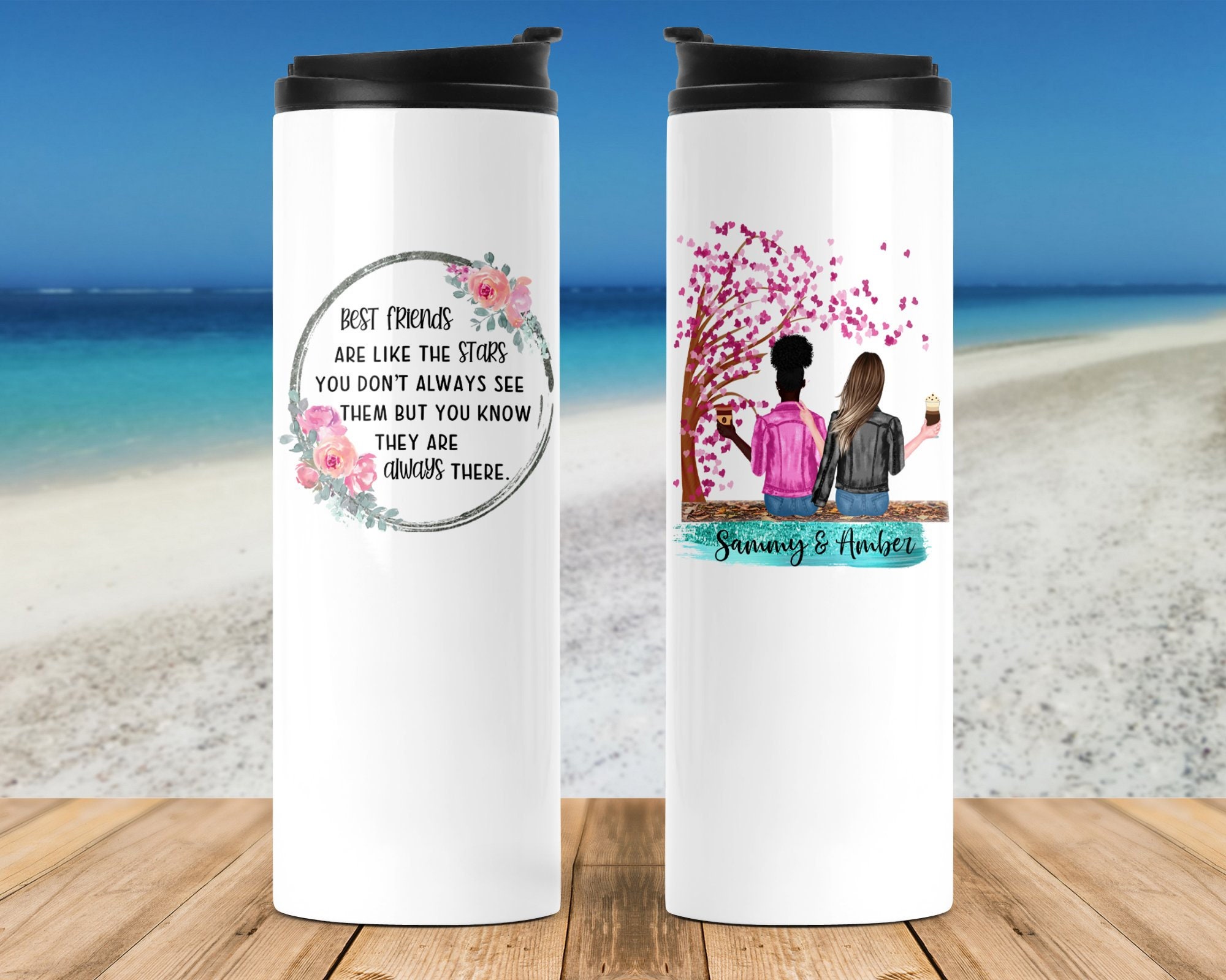 Best Friends Tumbler Custom Best Friend Tumbler Customized Etsy