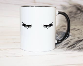 Eyelashes Coffee Mug Etsy