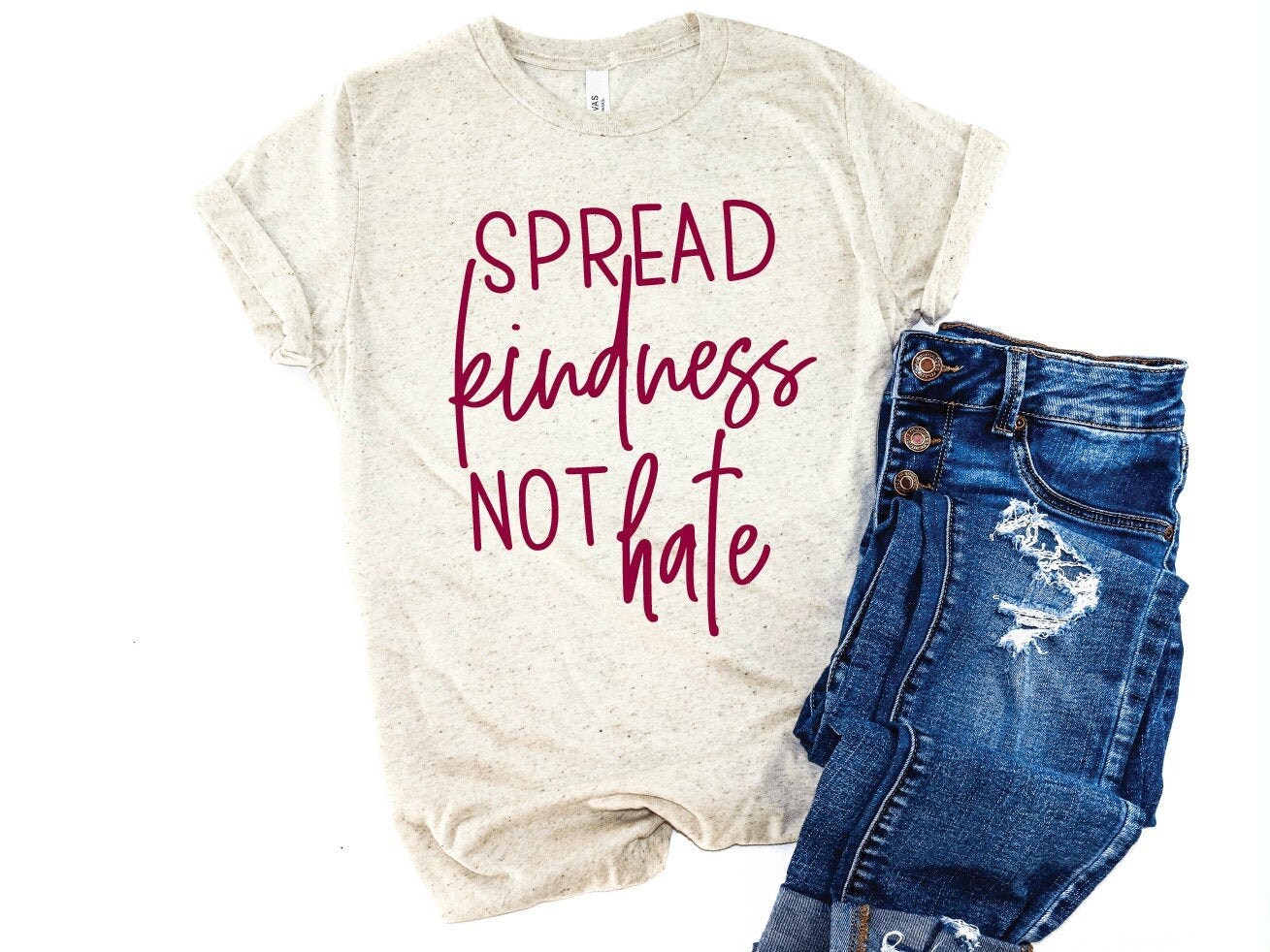 Spread Kindness Not Hate Kindness Tee Kindness Over Hate Etsy