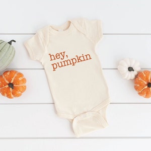 Hey Pumpkin Bodysuit | Halloween Bodysuit | Fall Bodysuit | Gender Neutral | Pumpkin | Baby's First Halloween