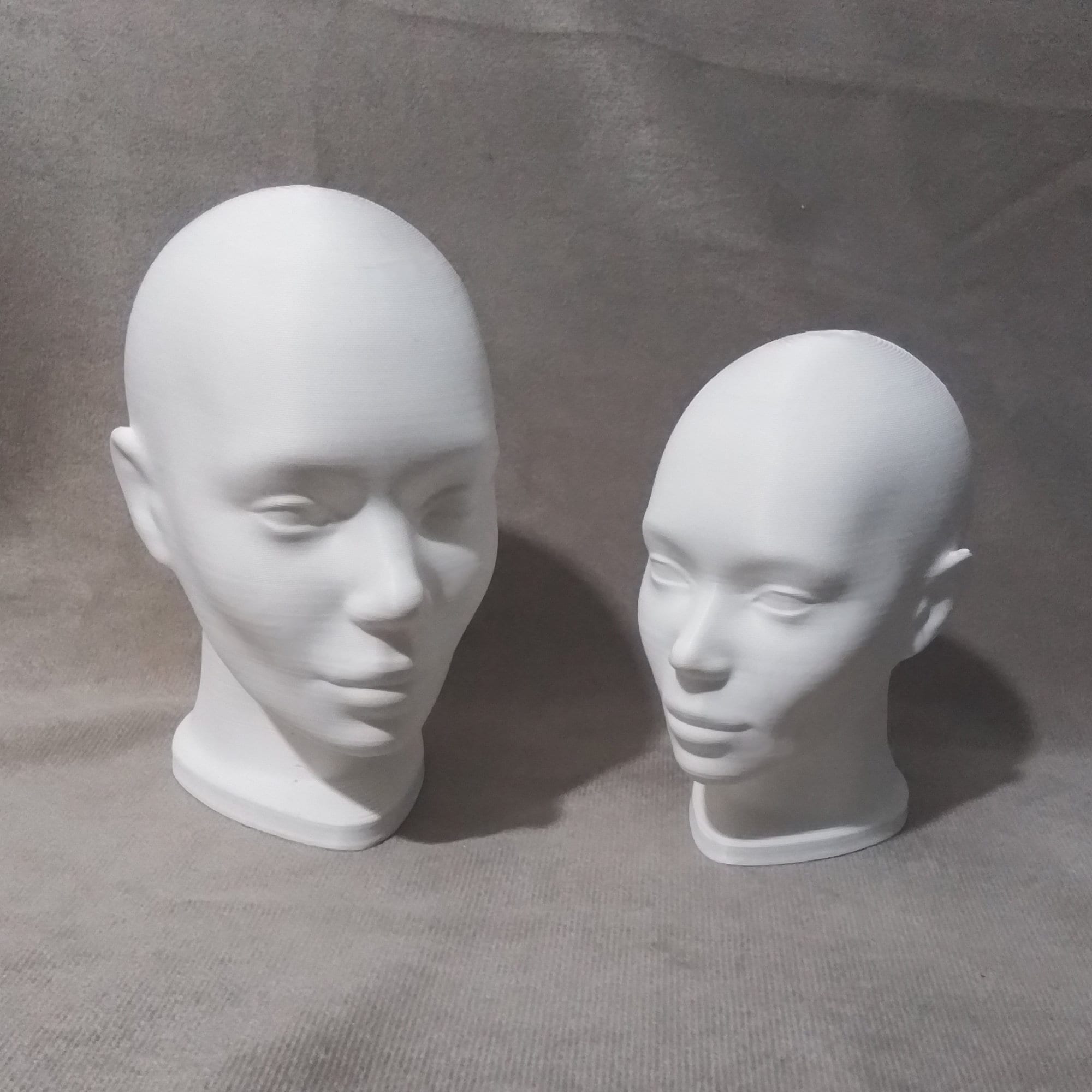 Realistic Planar Head 3D Print Female Head Beautiful Ornament Artist