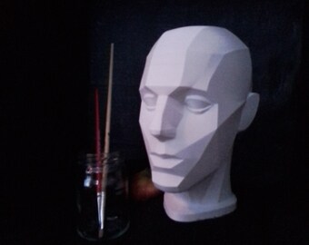 XL Ascending Artist's 20cm Planar Head 2.0 3D Print Beautiful Ornament Artist Portrait Study Reference