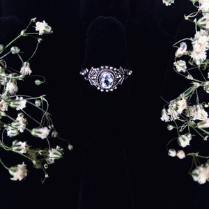 Sapphire Sterling Silver Ring Size 5