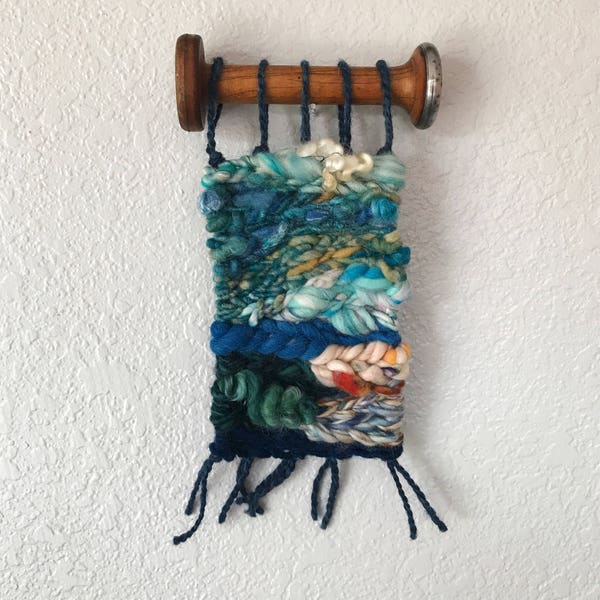 SEASCAPE 05 // woven wall hanging / wall weaving / woven wall art / wall tapestry / yarn wall art / yarn tapestry / yarn hanging