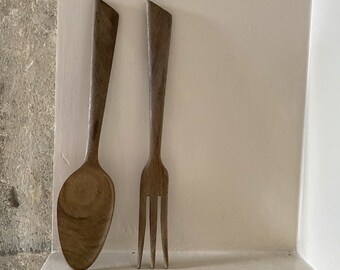 simple Scandinavian design contemporary design modern Retro IKEA white salad forkssalad servers