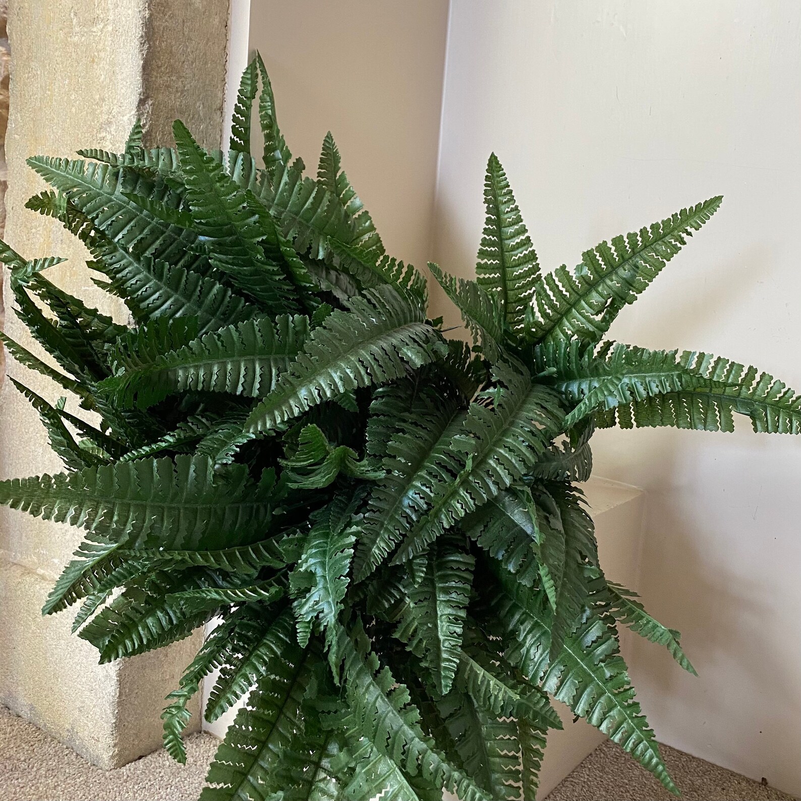 Bunch of Faux Fern Green Plant // Artificial Bohemian Vibes Etsy