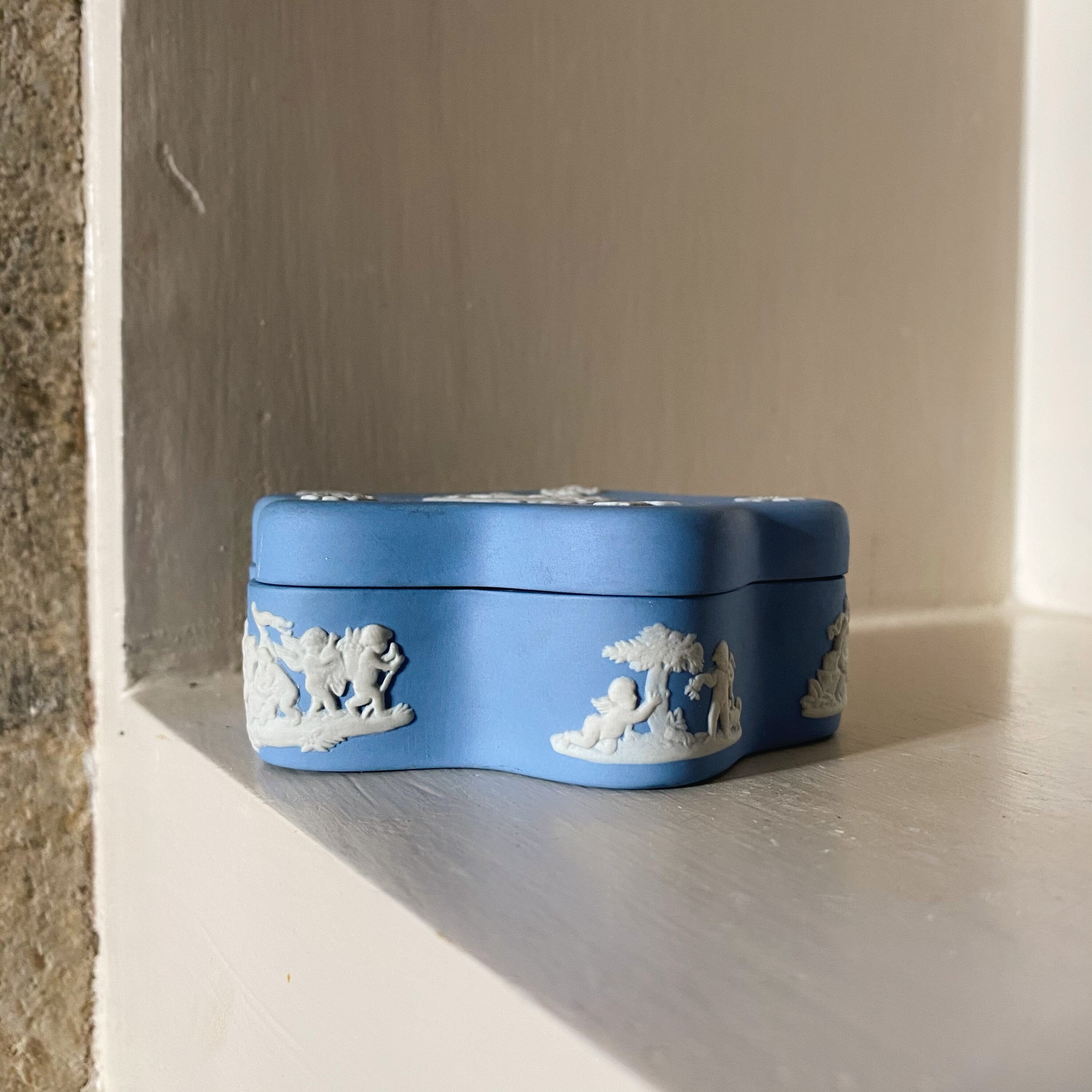 Hermoso WEDGWOOD Pastel Azul Claro Jasperware Lidded Abalorio | Etsy