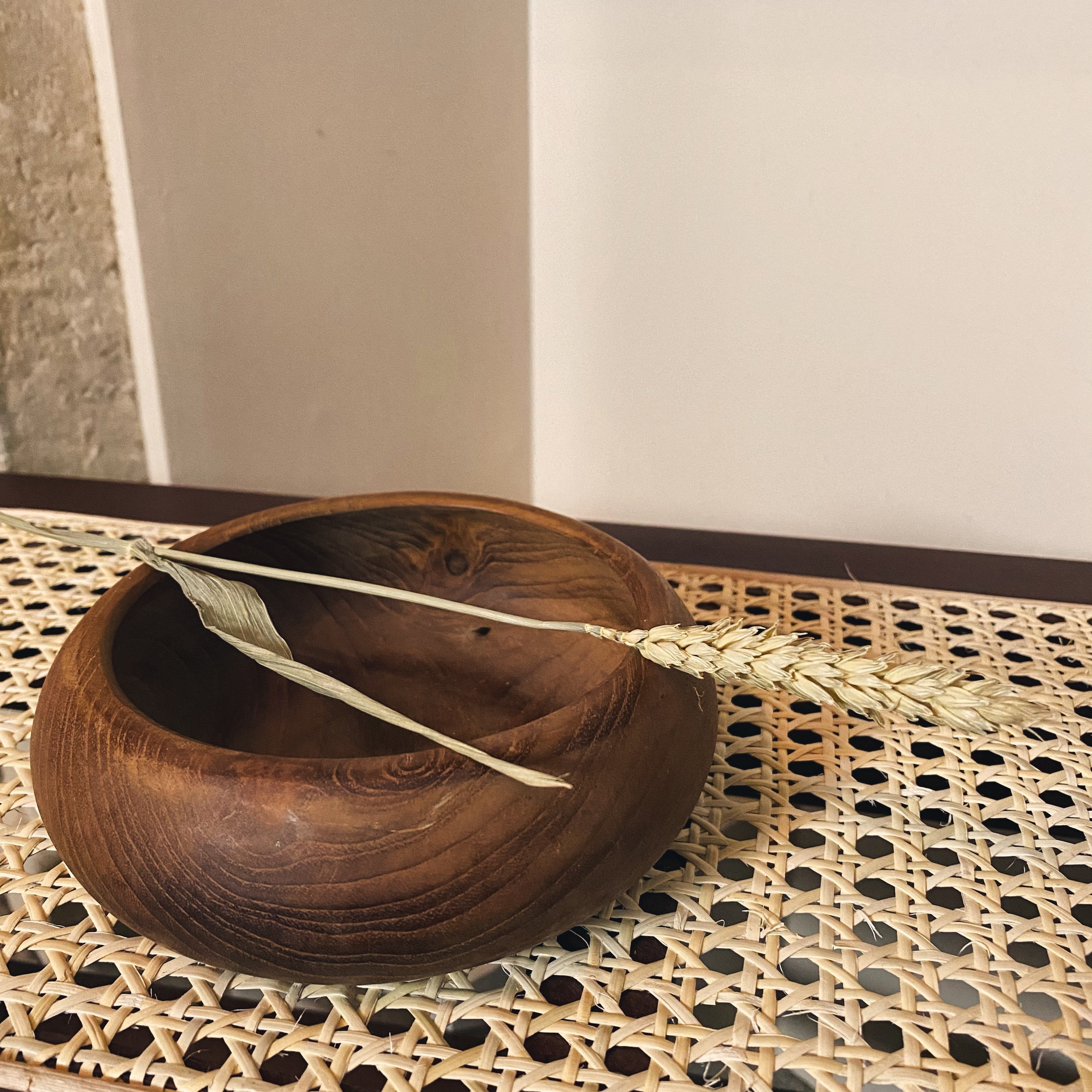 Beautiful Vintage Turned Wood Bowl // Wooden Dish Natural Etsy