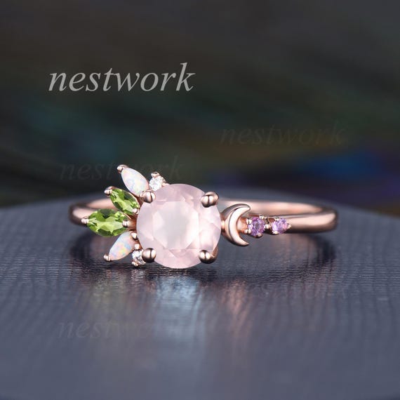 Dainty Pearl Peridot Ring Dainty Pearl Peridot Ring