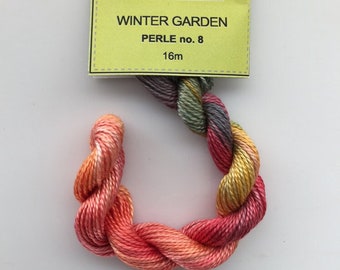 New Color in the shop! Chameleon Threads #94 Winter Garden - perle 12, perle 8 and stranded cotton