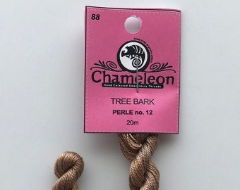 Chameleon Threads #88 Tree Bark - perle cotton size 12 or 8 and stranded cotton available.