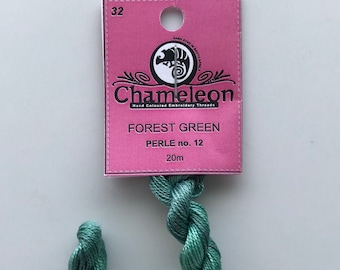 Forest Green Perle Cotton Embroidery Thread - Chameleon #32