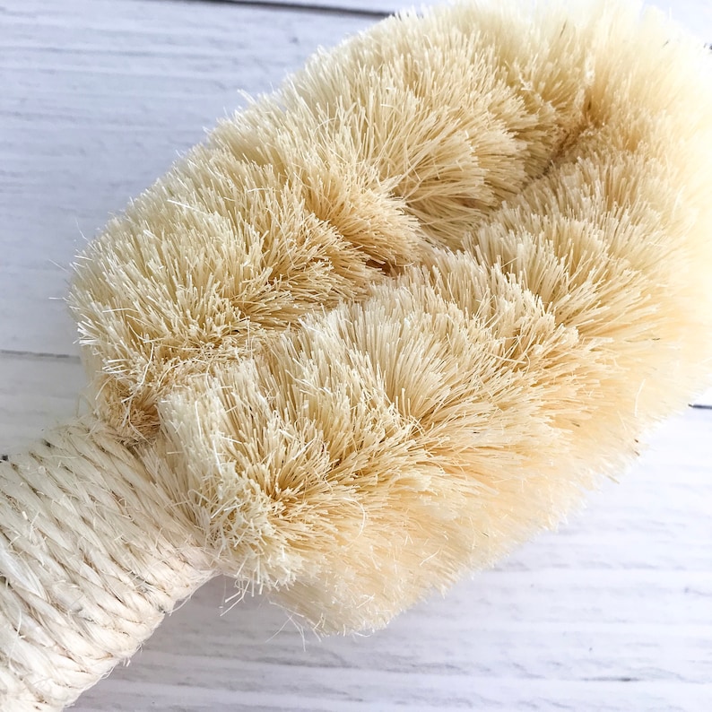 Skin Smoothing Brush, Exfoliating Dry Body Brush, Natural Sisal Palm Vegan Brush, Polishing Detox Brush, Self Care Spa Tool Massage Gift image 3