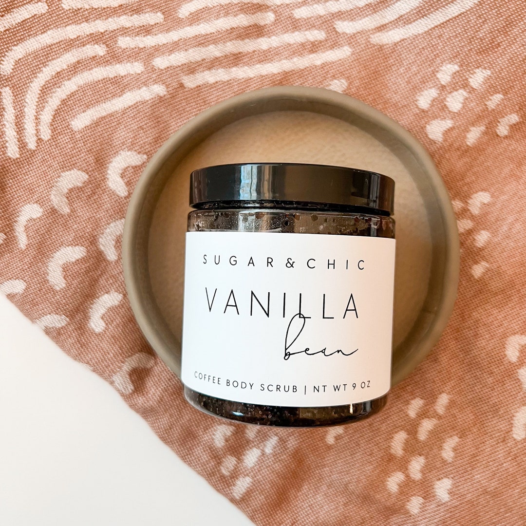 Vanilla Coffee Body Scrub All Natural Exfoliating Scrub Best