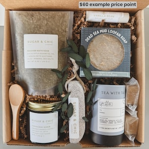 SPA GIFT, Birthday Spa Gift, Gift Basket for Mom, Birthday Gift for Her, Friend Coworker Pamper Self Care Gift, Relaxing Thank You Spa Gift image 6