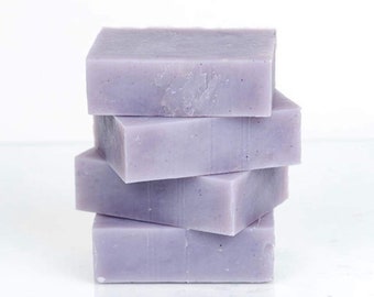 Lavender Soap, All Natural Calming Essential Oil Vegan Cleanse Bar, Handmade Cold Process Artisan Soap, Spa Gift for Her Mom
