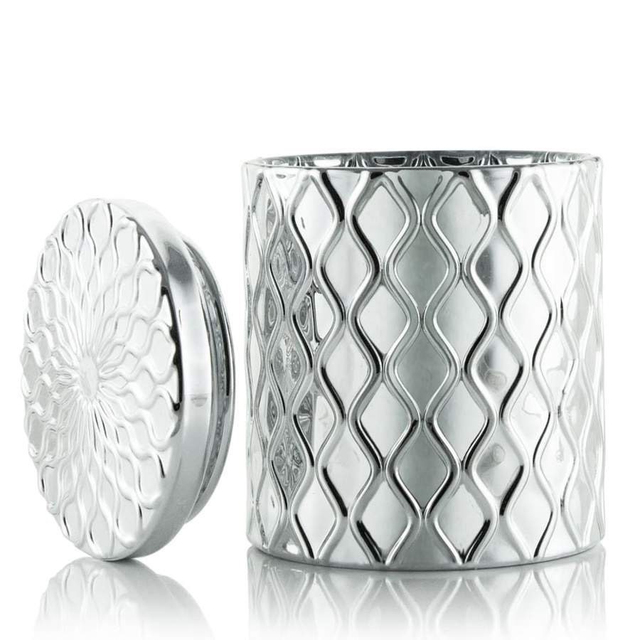 Tarro de boticario de vidrio de plata decoración del baño del | Etsy