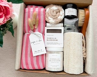 Spa Gift Set, Relaxing Birthday Gift for Her, New Mom Pamper Box, Friend Self Care Box, Coworker Thank You Thinking of you