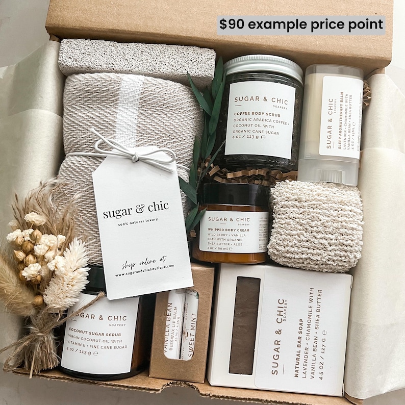 SPA GIFT, Birthday Spa Gift, Gift Basket for Mom, Birthday Gift for Her, Friend Coworker Pamper Self Care Gift, Relaxing Thank You Spa Gift image 5