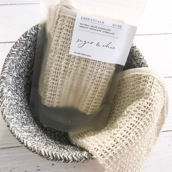 1 Cloth Skin Body Washcloth Cloth Sisal Exfoliating Stimulating Bath Scrub