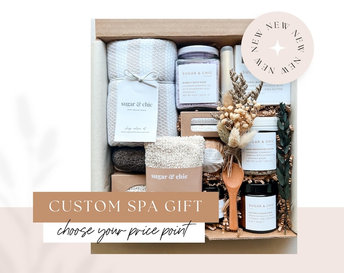 SPA GIFT, Birthday Spa Gift, Gift Basket for Mom, Birthday Gift for Her, Friend Coworker Pamper Self Care Gift, Relaxing Thank You Spa Gift