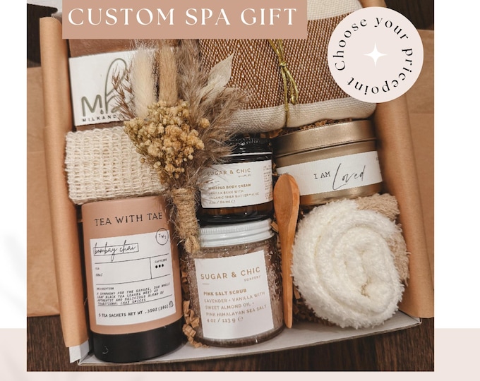 Self Care Spa Gift Box | Relaxation Spa Set | Unwind Spa Gift for Her | Pamper Gift Best Friend Mom | Home Spa Day | Anniversary Gift Box