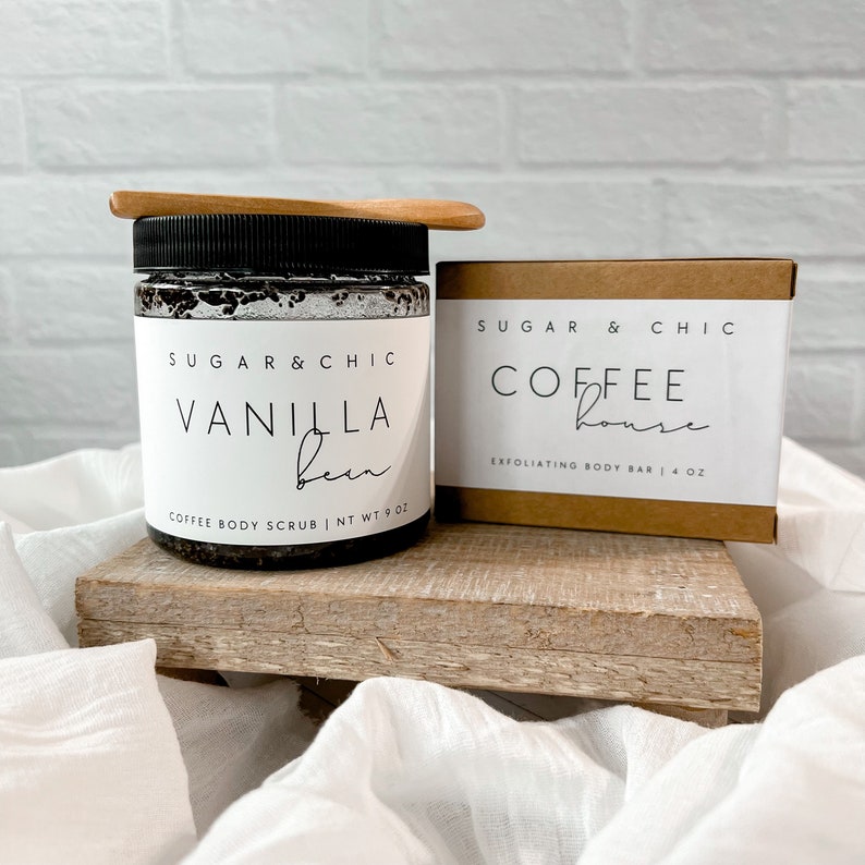Vanilla Coffee Body Scrub All Natural Exfoliating Scrub Etsy