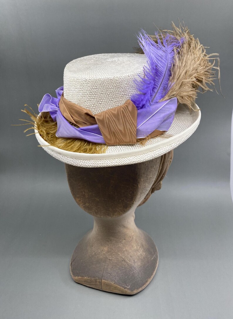On Hold for Brent: Late 1860's, Early 1870's Ladies Straw Top Hat ...