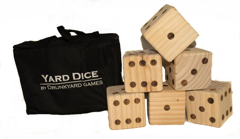 Yard Yahtzee With Carrying Bag and Double Sided Score Sheet - Etsy