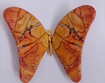 104 gr A pair Stone Butterfly Wing,Crystal wing,reiki healing,crystal healing for Home Decoration,Table Decoration 6