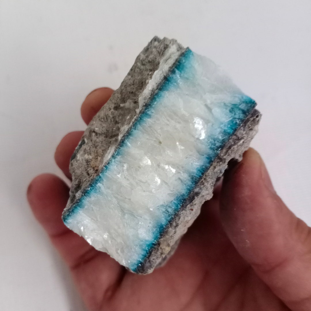 268 Gr Indonesia Blue Ice Agate Rough Raw Stone Gemstone 9 Etsy