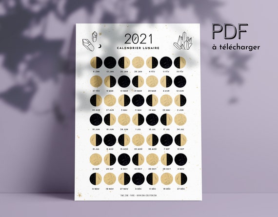 Calendrier Lunaire 21 A Telecharger Phases De Lune Pdf Etsy Calendrier Lunaire 21 A Telecharger Phases De Lune Pdf Etsy