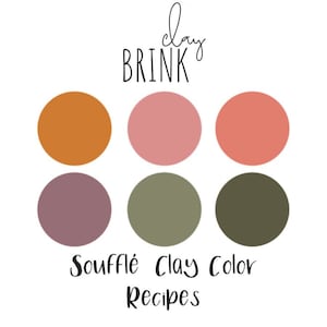 Polymer Clay Color Recipe - Signature Soufflé Clay Brink Color Palette