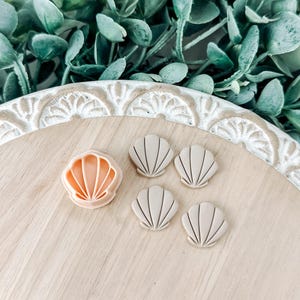 Seashell clay cutter, beach clay cutter, ocean clay cutter, summer clay cutter, shell clay cutter